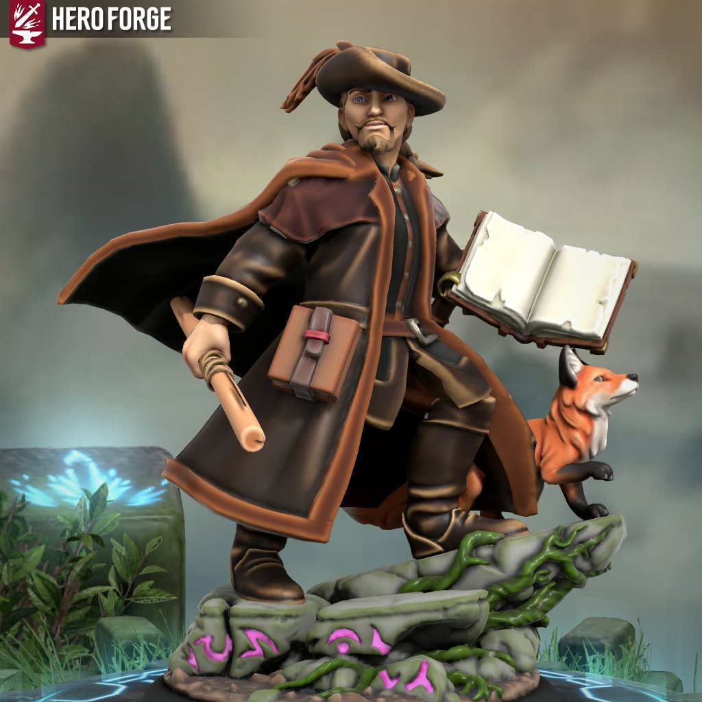 Figurine HeroForge de Yomli au XVIIe siècle