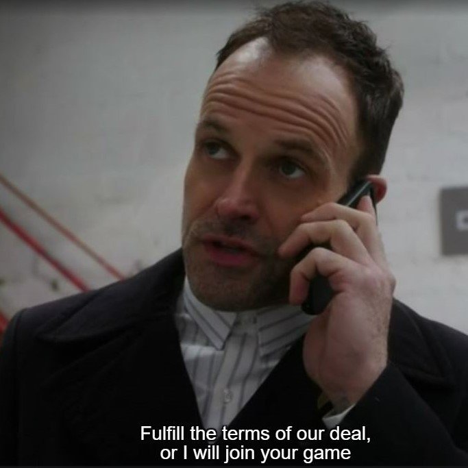 Sherlock au téléphone: « Fulfill the terms of our deal, or I will join you game »