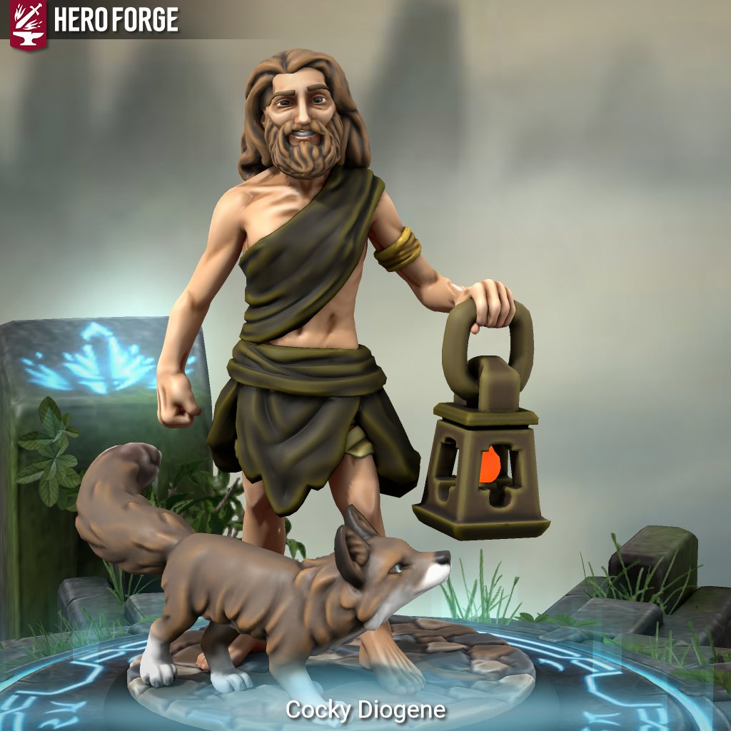 Figurine HeroForge de Diogène