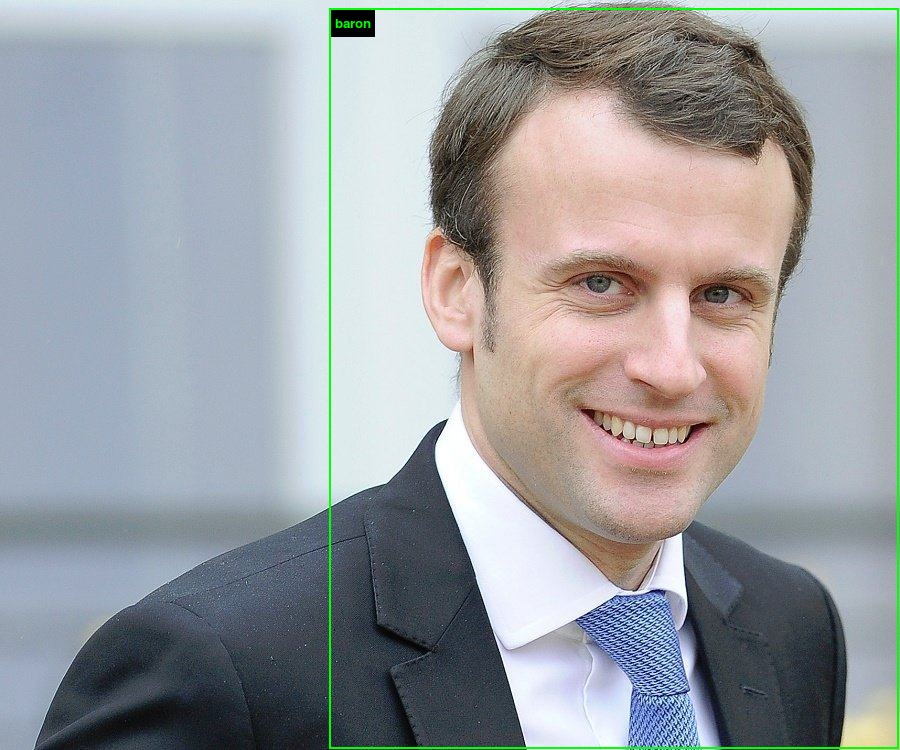 Photo d'Emmanuel Macron : « baron »