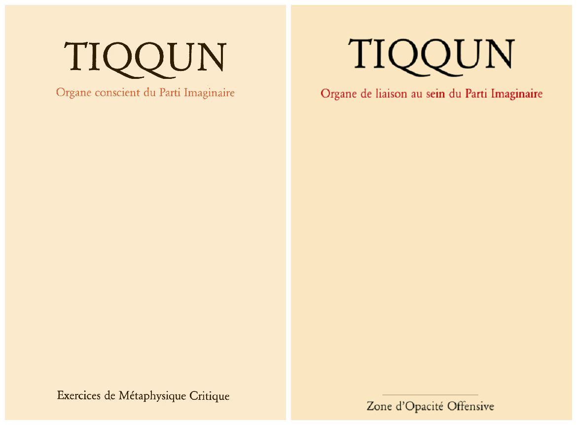 Couvertures de Tiqqun
