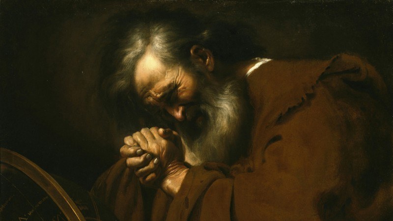 Héraclite, le philosophe pleurant, par un peintre inconnu.