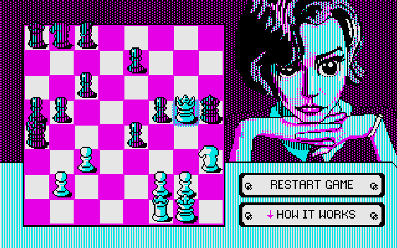 Une partie d'échecs où le roi noir est mat.